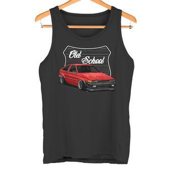 ジャパニーズクラシックチューナー、ドリフトカー、メンズオールドスクールホットロッド タンクトップ - Kawaiitshirt