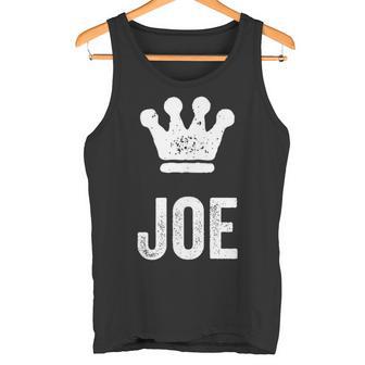 ジョー・ザ・キングクラウン＆ネーム・デザイン・フォー・メンズ・フォー・メンズ タンクトップ - Kawaiitshirt