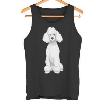 ホワイト スタンダード プードル ドッグ タンクトップ - Kawaiitshirt