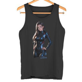 セクシー アニメ レース ガール 長袖tシャツ タンクトップ - Kawaiitshirt