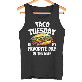 タコ・チューズデーは1週間のうちで一番好きな日 Taco Tuesday Is My Favorite Day タンクトップ - Kawaiitshirt