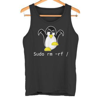 タックスlinuxペンギン須藤rm Rfコンピュータフリークハッカー タンクトップ - Kawaiitshirt