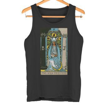 タロットカード The High Priestess ビンテージカード2 長袖tシャツ タンクトップ - Kawaiitshirt