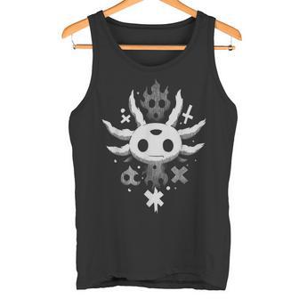 ダークオカルト アホロートル ゴシック クロス グランジ イラスト タンクトップ - Kawaiitshirt