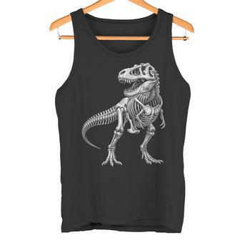 ティラノサウルス レックス スケルトン 化石 恐竜 解剖学 タンクトップ - Kawaiitshirt