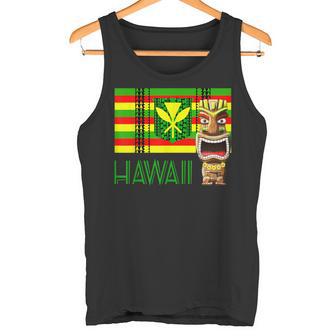 トライバル カナカ マオリ ポリネシア ティキ マスク トーテム タンクトップ - Kawaiitshirt