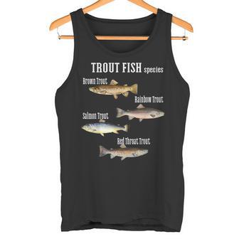 トラウト魚種釣り釣り服の種類 タンクトップ - Kawaiitshirt