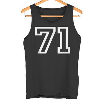 ナンバー71 代表チームスポーツチーム 誕生日 年齢 年 タンクトップ - Kawaiitshirt