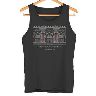 ニューヨーク市、メトロポリタン美術館、アメリカ 手描き タンクトップ - Kawaiitshirt
