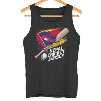 ネパール クリケットジャージ 2024 ネパールのクリケットフラッグ タンクトップ - Kawaiitshirt
