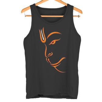 ハヌマーンフェイス-ラインアート タンクトップ - Kawaiitshirt
