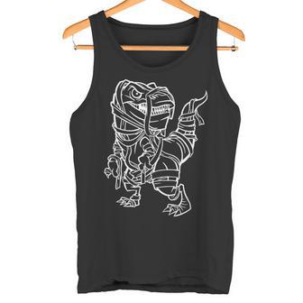 ハロウィン 面白い ミイラ恐竜 タンクトップ - Kawaiitshirt