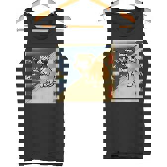 パグ 犬 面白いtシャツ イヌ 釣り メンズ おもしろ 面白い 服 おもしろグッズ 文字tシャツ ネタ 海釣り 川釣り タンクトップ - Kawaiitshirt