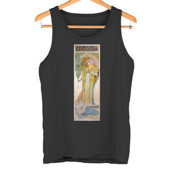 パリの女優 20世紀劇場アールヌーボー フランス タンクトップ - Kawaiitshirt