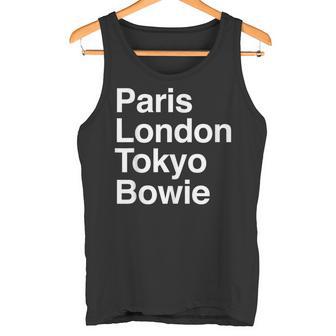 パリ東京ロンドンボウイ ギフトデザイン Bowieouvenir タンクトップ - Kawaiitshirt