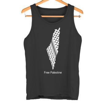 パレスチナのケフィエ地図、パレスチナ、フリーパレスチナ 長袖tシャツ タンクトップ - Kawaiitshirt