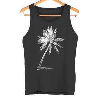 パームビーチウェア サーフィンウェア アロハ レトロ パームツリー タンクトップ - Kawaiitshirt