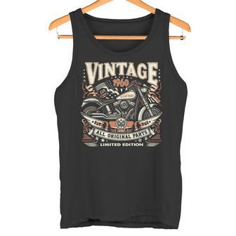 ビンテージ 1960 1960年生まれ 64歳の誕生日 バイクバイカー 長袖tシャツ タンクトップ - Kawaiitshirt
