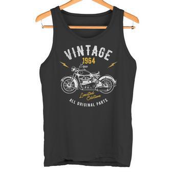 ビンテージ 1964 モーターサイクル バイカー 60歳の誕生日 タンクトップ - Kawaiitshirt