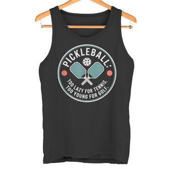 ピクルボール ピックルボール Too Lazy For Tennis Too Young For Golf タンクトップ - Kawaiitshirt