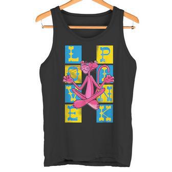 ピンクパンサー ヴィンテージ ラブ&ピンク禅チョークアート タンクトップ - Kawaiitshirt