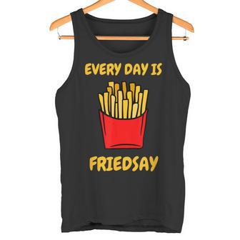 フライドポテトは毎日がフライデーモチーフのフライドポテト タンクトップ - Kawaiitshirt