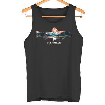 フライフィッシングトラウト タンクトップ - Kawaiitshirt