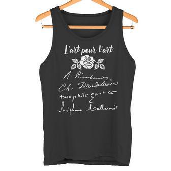 フランスの詩人の署名 リンボー ゴーティエ マラルメ ボードレール タンクトップ - Kawaiitshirt