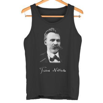 フリードリヒ・ニーチェ 哲学 ドイツ 哲学者 知恵 Nietzsche German Philosopher タンクトップ - Kawaiitshirt