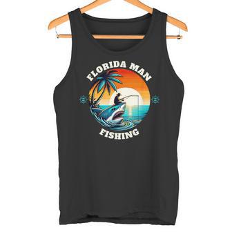 フロリダ・マン・フィッシング タンクトップ - Kawaiitshirt