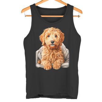ブランキー付きのかわいいゴールデンドゥードル犬 タンクトップ - Kawaiitshirt