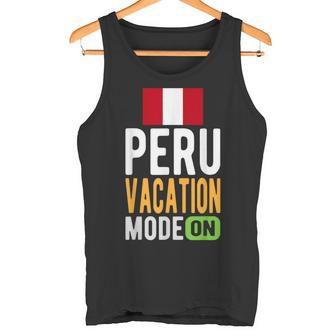 ペルーお土産 旅行 ペルーバケーションモードオン タンクトップ - Kawaiitshirt