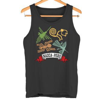 ペルーのナスカ線 ペルー古代地上絵ミステリーアート 長袖tシャツ タンクトップ - Kawaiitshirt
