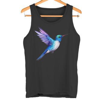 ポケットにハチドリ 水彩ハチドリのデザイン。 タンクトップ - Kawaiitshirt