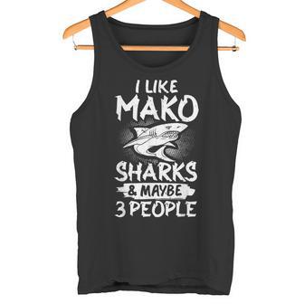 マコ サメの歯 おもしろい 海 タンクトップ - Kawaiitshirt