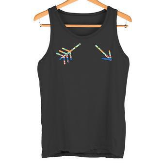 メンズ ミニマリスト インディアン トライバル プリント ネイティブアメリカン 平和の タンクトップ - Kawaiitshirt