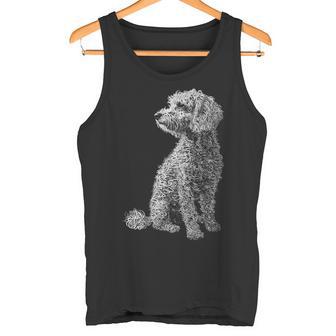 ラブラドゥードル モチーフ ペット イラスト 犬 ラブラドゥードル タンクトップ - Kawaiitshirt