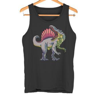 リアルなスピノサウルス 恐竜 先史時代の野生動物 長袖tシャツ タンクトップ - Kawaiitshirt