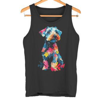 レイクランドテリア 犬 グラフィック ペットアート レイクランドテリア タンクトップ - Kawaiitshirt