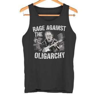 レイジ・アゲインスト・オリガーキー・バーニー・サンダースが抗議レジストと戦う タンクトップ - Kawaiitshirt