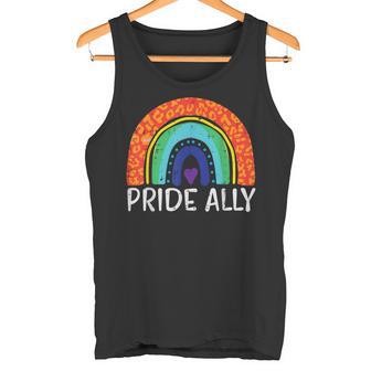 レインボーフラッグ プライド アリー ゲイプライド 月 Lgbtq Ally Lgbt タンクトップ - Kawaiitshirt