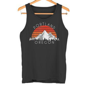 レトロ ヴィンテージ ポートランド オレゴン アンティーク調 タンクトップ - Kawaiitshirt