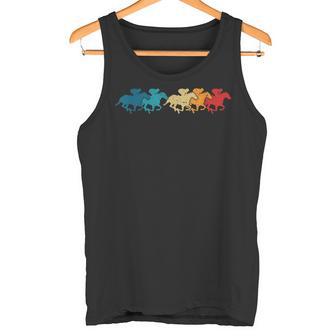 レトロな競馬ジョッキーダービーファンレーストラックギャンブル タンクトップ - Kawaiitshirt