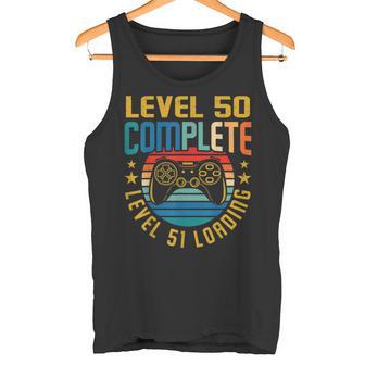 レベル50 コンプリートレベル51 ローディング 50歳の誕生日 ビデオゲーマー タンクトップ - Kawaiitshirt