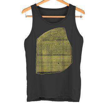 ロゼッタストーン エジプト象形文字 考古学 エジプト学 タンクトップ - Kawaiitshirt