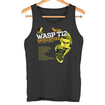 ワスプ T12 スピーチツール-イッツウェルウェポン タンクトップ - Kawaiitshirt