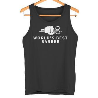 ワールド・ベスト・バーバープラウド・ファニー・バーバー タンクトップ - Kawaiitshirt