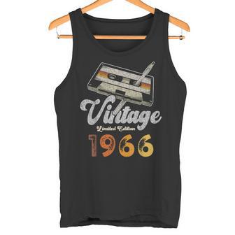 ヴィンテージ1966 カセット・ペンシル 60歳の誕生日 タンクトップ - Kawaiitshirt