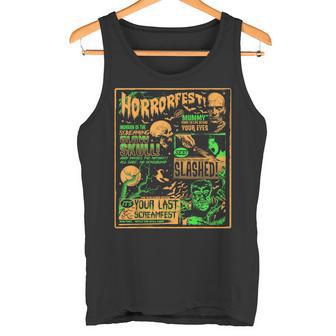 ヴィンテージ・ハロウィーン・クラシック・ホラー映画ポスター ホラーフェスト タンクトップ - Kawaiitshirt