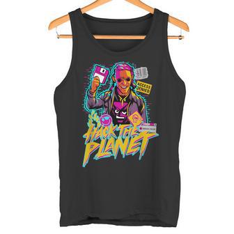 ヴェイパーウェーブ・ハック・ザ・プラネット タンクトップ - Kawaiitshirt